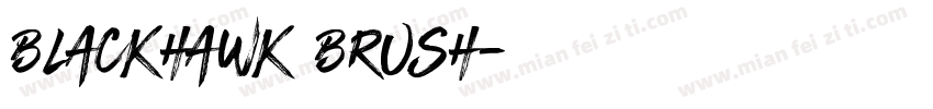 BLACKHAWK BRUSH字体转换